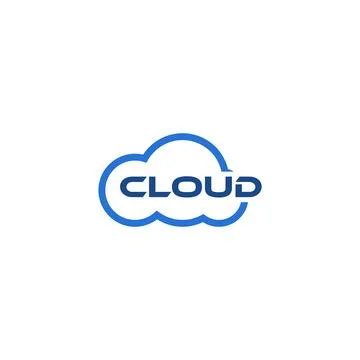 Cloud icon logo design inspiration Stock Illustration