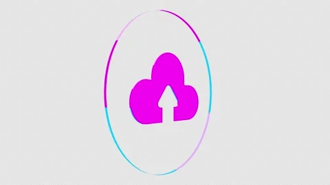 Cloud Icon Loop 06 Video stock 151158264