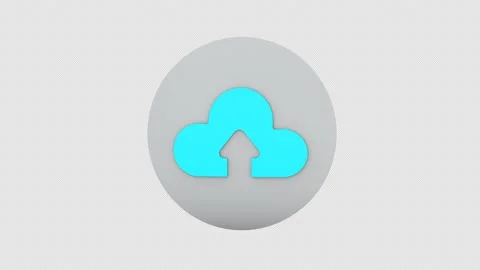 Cloud Icon Loop 07 Stock Footage 152140570
