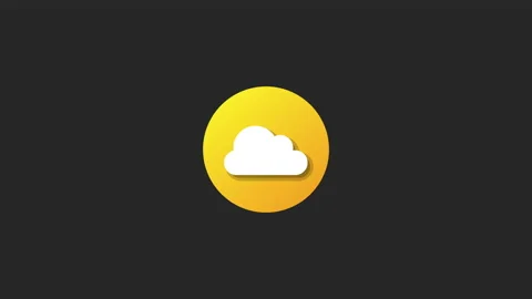 Cloud icon motion graphics video in trendy flat style 스톡 동영상 139209022