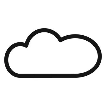 Cloud Icon Perfect for Web Hosting Services Stock Illustration
