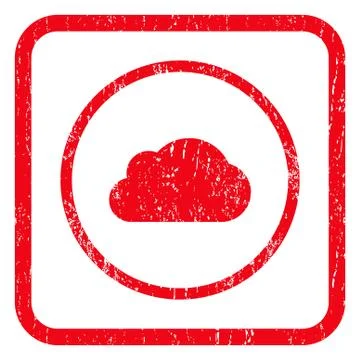 Cloud Icon Rubber Stamp Stockillustratie