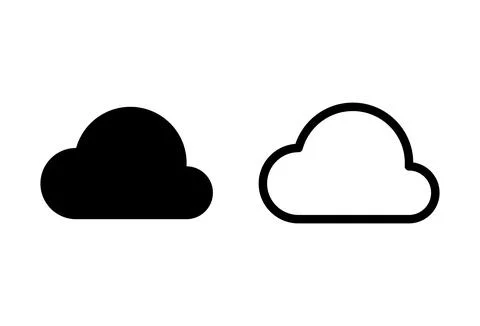 Cloud icon set. cloud vector icon Stock Illustration