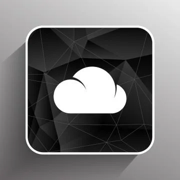 Cloud icon sharing network bin lock forward key server Stock Illustration