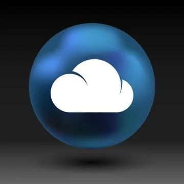 Cloud icon sharing network bin lock forward key server Stock Illustration