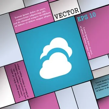Cloud  icon sign. Modern flat style for your design. Vector イラスト素材