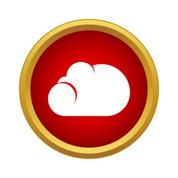 Cloud Icon, simple style 스톡 일러스트