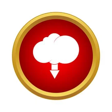 Cloud Icon, simple style Illustrazione stock