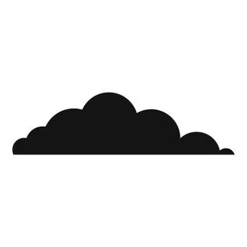 Cloud icon, simple style Stock Illustration