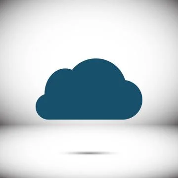 Cloud icon stock vector illustration flat design 스톡 일러스트