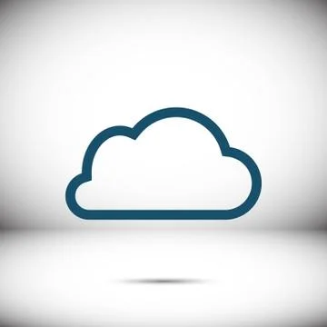 Cloud icon stock vector illustration flat design Stockillustratie