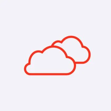 Cloud icon stock vector illustration flat design イラスト素材