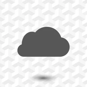 Cloud icon stock vector illustration flat design 스톡 일러스트