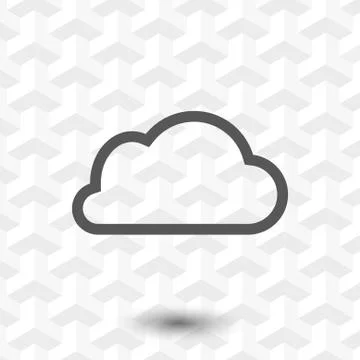 Cloud icon stock vector illustration flat design 스톡 일러스트