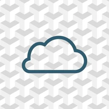 Cloud icon stock vector illustration flat design 스톡 일러스트