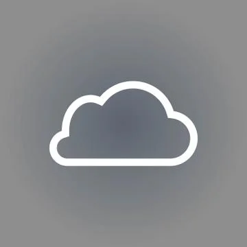 Cloud icon stock vector illustration flat design Stock Illustration