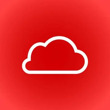 Cloud icon stock vector illustration flat design Stock Illustration