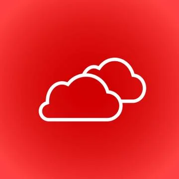 Cloud icon stock vector illustration flat design Stock Illustration