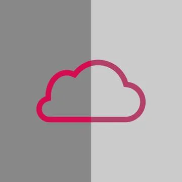Cloud icon stock vector illustration flat design 스톡 일러스트