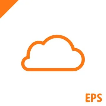 Cloud icon stock vector illustration flat design イラスト素材