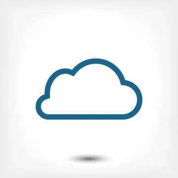 Cloud icon stock vector illustration flat design イラスト素材