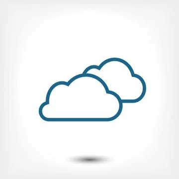 Cloud icon stock vector illustration flat design イラスト素材