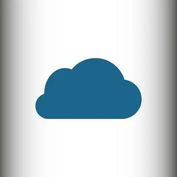 Cloud icon stock vector illustration flat design 스톡 일러스트