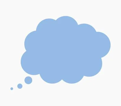 Cloud icon think on white background Stock Illustration