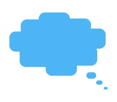 Cloud icon think on white background Stock Illustration