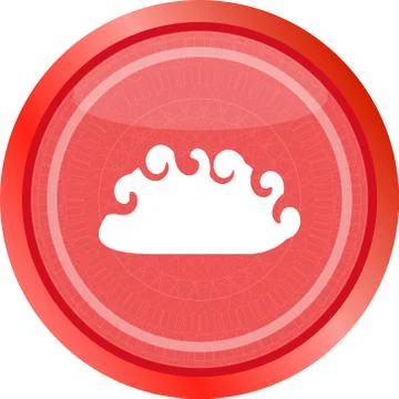 Cloud icon . Trendy flat style sign isolated on white background Stock Illustration