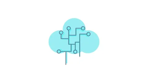 A cloud icon with an upward arrow and a downward blue arrow, symbolizing fl.. Video stock 332388889