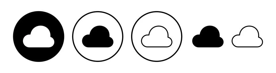 Cloud icon vector. cloud data. cloud services Stock Illustration
