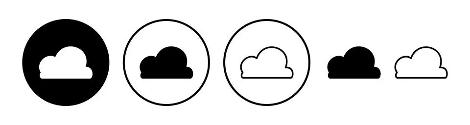 Cloud icon vector. cloud data. cloud services Stock Illustration