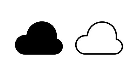 Cloud icon vector. cloud data. cloud services Stock Illustration