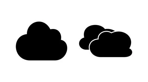 Cloud icon vector. cloud data. cloud services Stock Illustration