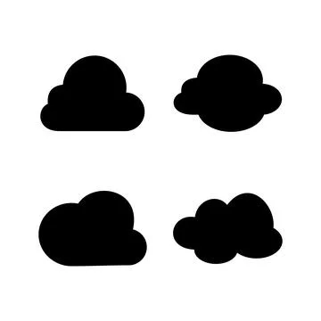 Cloud icon vector. cloud data. cloud services Stock Illustration