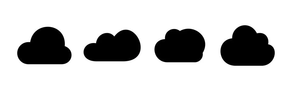 Cloud icon vector. cloud data. cloud services Stock Illustration