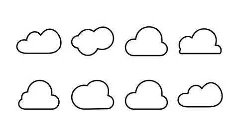 Cloud icon vector. cloud data. cloud services Illustrazione stock