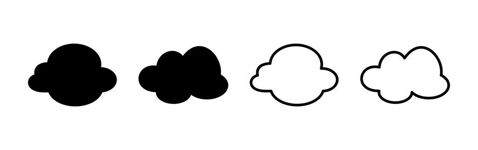 Cloud icon vector. cloud data. cloud services Illustrazione stock