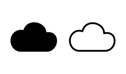 Cloud icon vector. cloud data. cloud services Stockillustratie