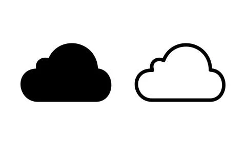 Cloud icon vector. cloud data. cloud services 库存插图