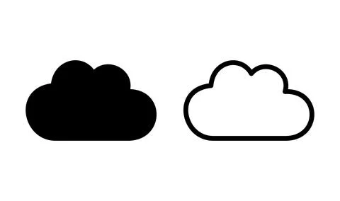 Cloud icon vector. cloud data. cloud services イラスト素材