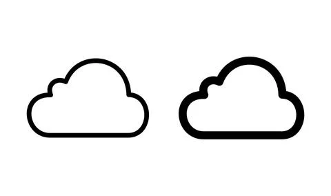 Cloud icon vector. cloud data. cloud services Stock Illustration
