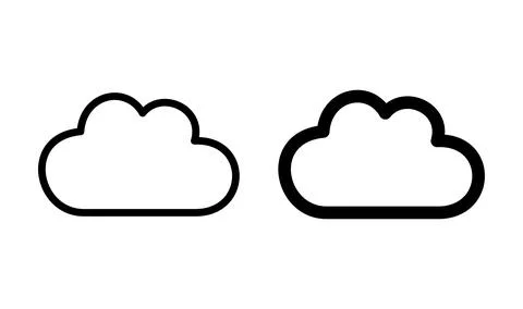 Cloud icon vector. cloud data. cloud services Stock Illustration