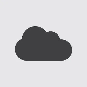 Cloud icon, Vector Cloud icon eps10. Illustrazione stock