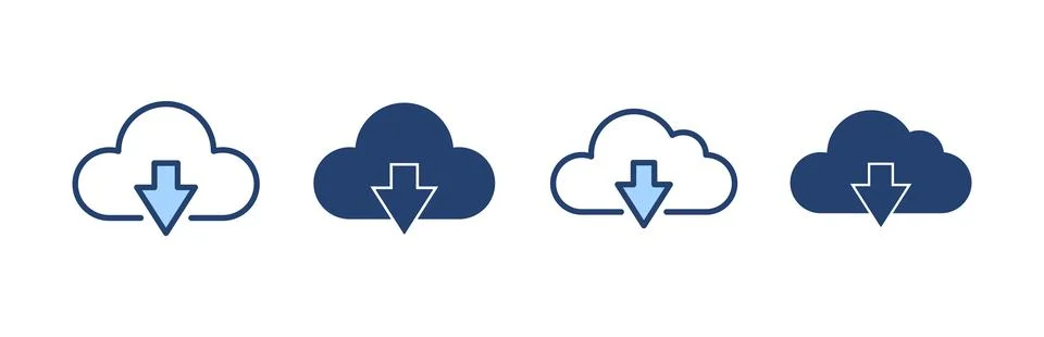 Cloud icon vector. cloud sign and symbol Stock Illustration