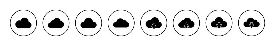 Cloud icon vector. cloud sign and symbol Illustrazione stock
