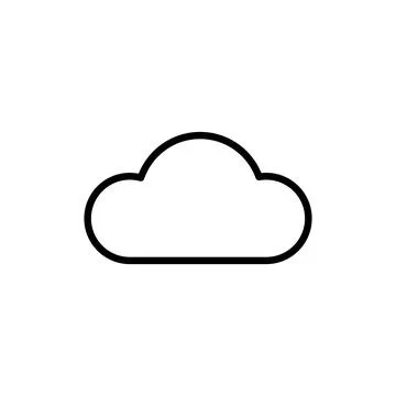 Cloud icon vector. cloud sign and symbol Stock Illustration