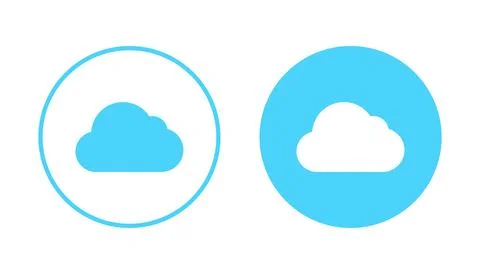 Cloud icon vector. cloud sign and symbol Stock Illustration