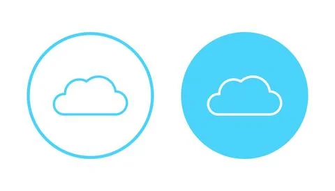 Cloud icon vector. cloud sign and symbol Stock Illustration
